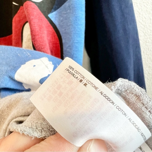 Disney Store Mickey Mouse Long Sleeve Henley Shirt XL Blue Gray Graphic Tee - Picture 6 of 9
